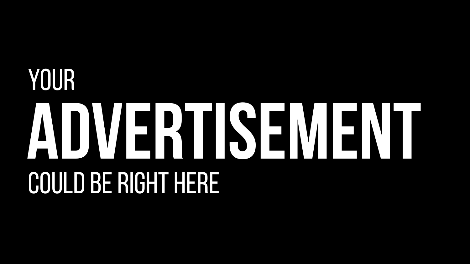 Book this ad space now!