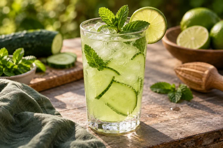 Cucumber Mint Mocktail: A Fresh Lime Recipe