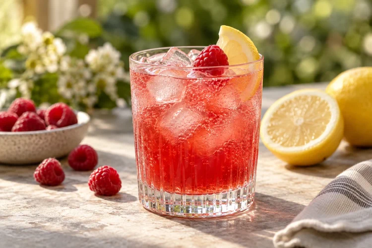 Raspberry Mocktail: Lemon and Soda Recipe