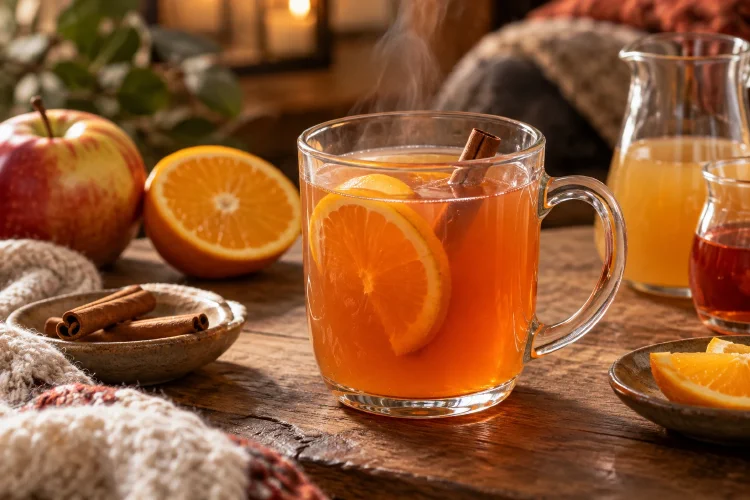 Hot Mocktail: Warm Orange and Bitter Aperitif