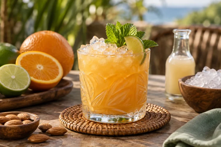 Virgin Mai Tai: Almond, Lime and Orange