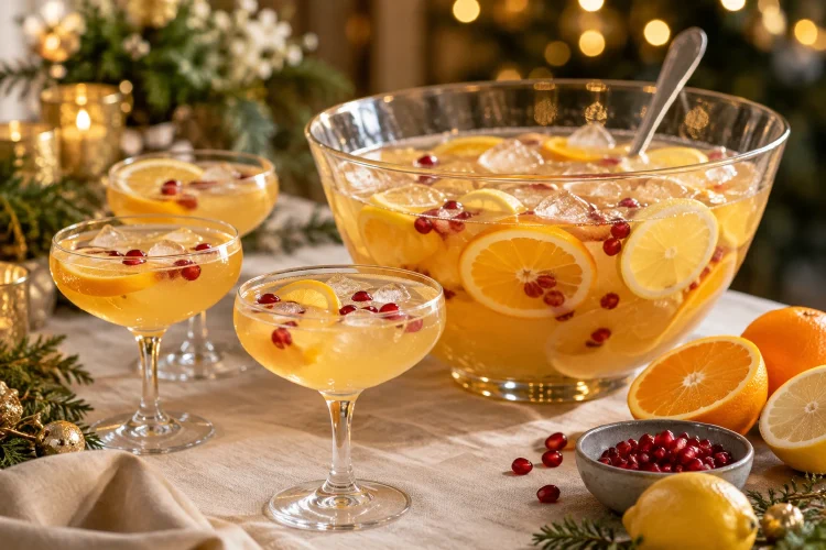 New Year Mocktails: Sparkling Punch for a Toast