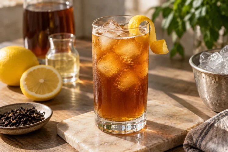 Tea Mocktail: Black Tea and Citrus Highball