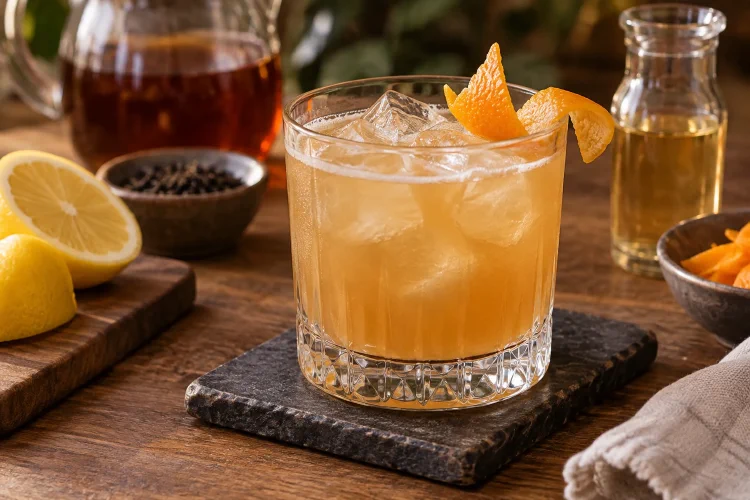Whiskey Sour Mocktail: Tea or Whiskey Alternative