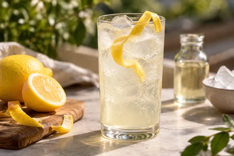 Lemon Mocktail: A Crisp Sparkling Fizz