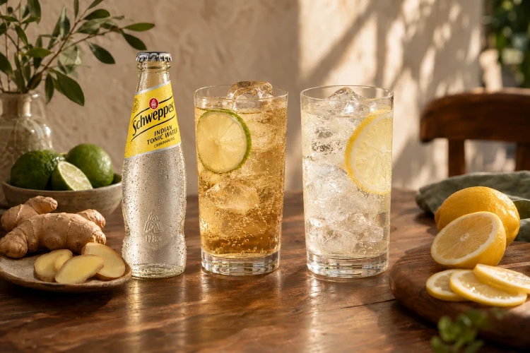 Schweppes Mixer: Tonic, Ginger Ale und Wild Berry auswählen