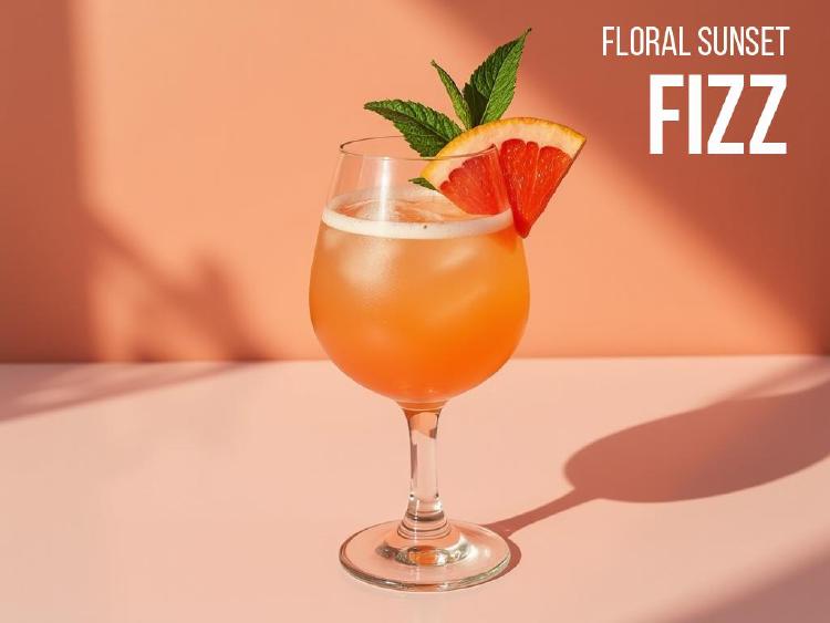 Floral Sunset Fizz