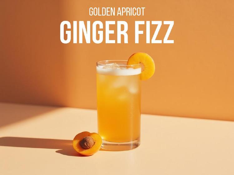 Golden Apricot Ginger Fizz