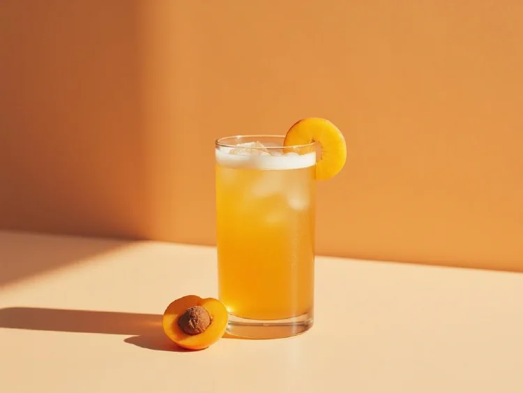 Golden Apricot Ginger Fizz