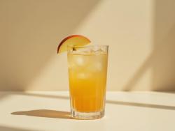 Serving inspiration from the ProstZero drink collection: golden orchard trio