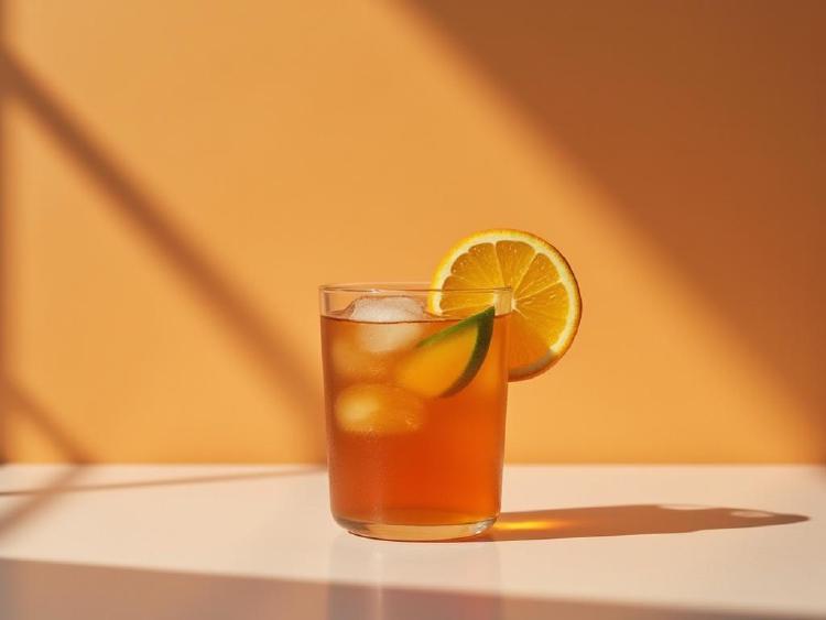 Serving inspiration from the ProstZero drink collection: midnight citrus tea