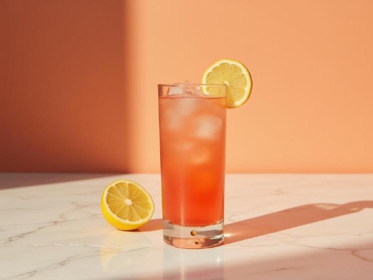 Serving inspiration from the ProstZero drink collection: scarlet ginger cooler