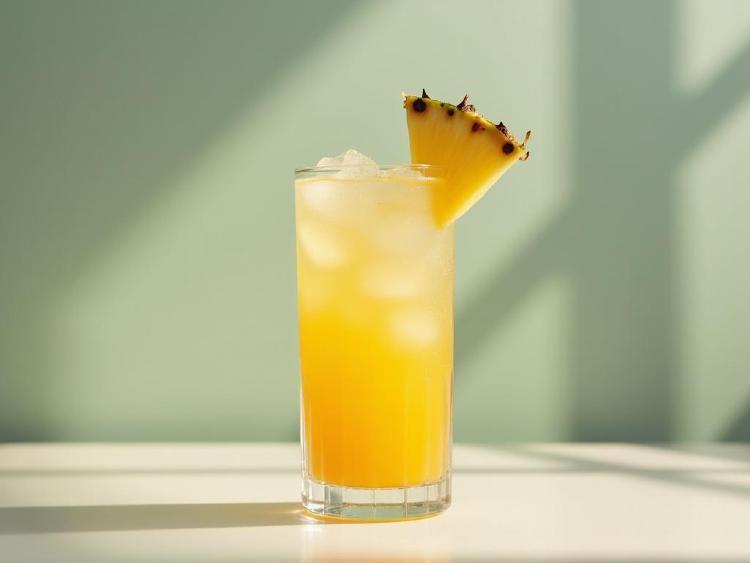 Serving inspiration from the ProstZero drink collection: tropical sunbeam fizz