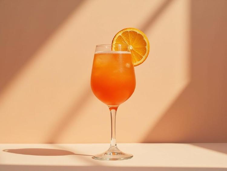 Serving inspiration from the ProstZero drink collection: venetian sun spritz