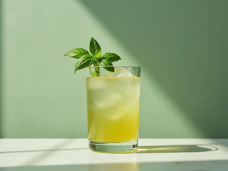 Serving inspiration from the ProstZero drink collection: verdant garden smash